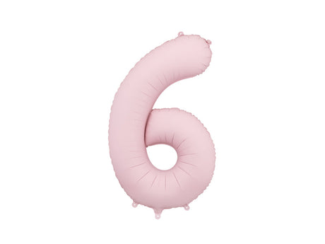 Light Pink Foil Number Balloon - 86cm