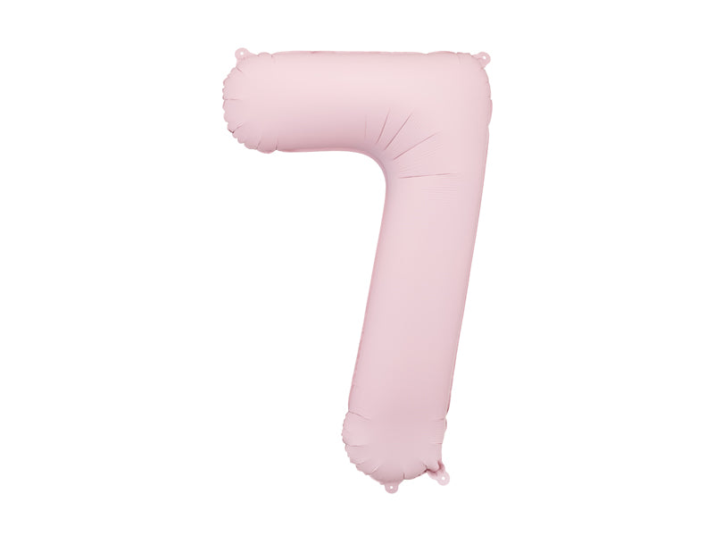 Foil Balloon Number ''7'' - Light Pink 86cm