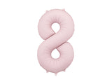 Light Pink Foil Number Balloon - 86cm
