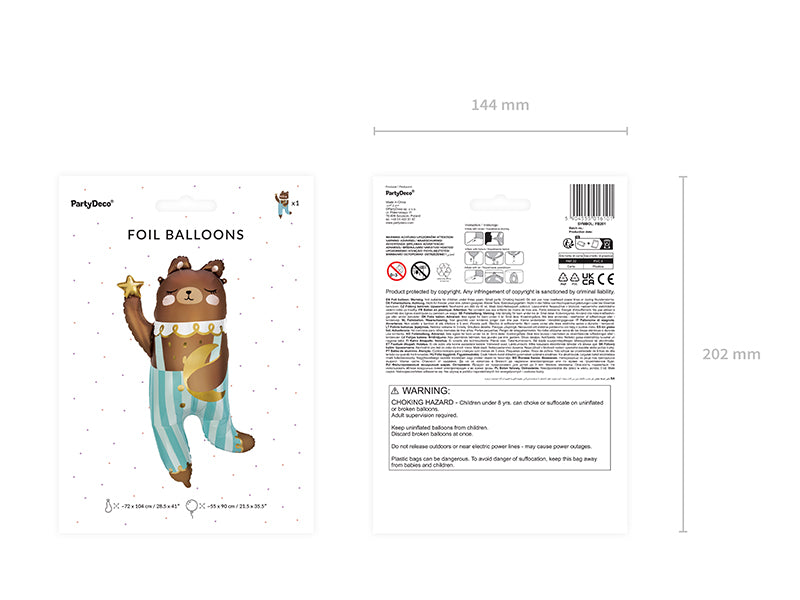 Foil balloon Bear 35"