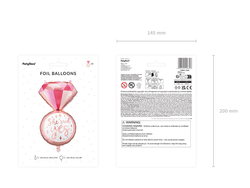 Foil balloon Ring 37"