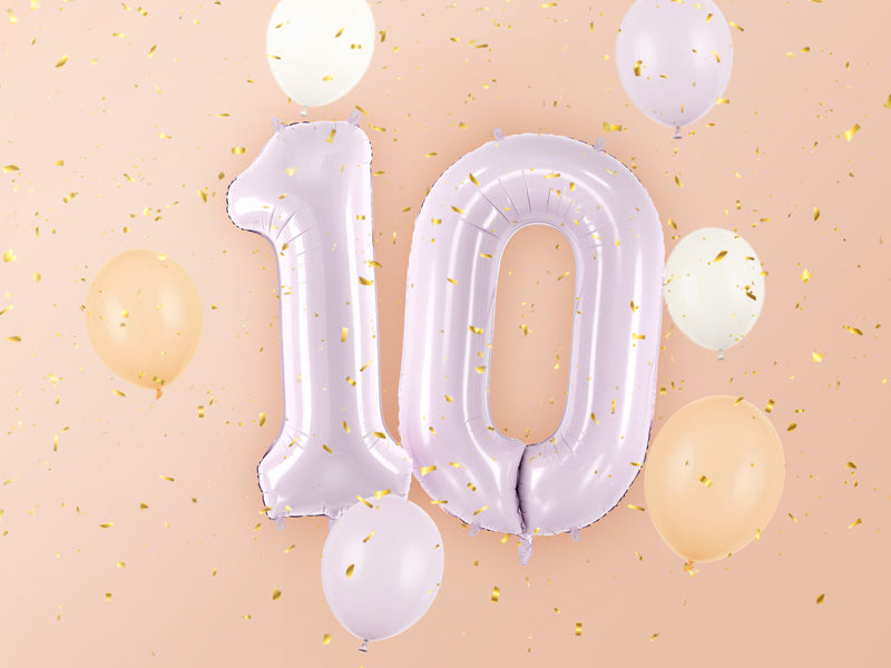 Foil Balloon Number ''0'' - Purple 72cm