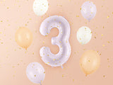 Foil Balloon Number ''3'' - Purple 72cm