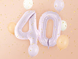 Foil Balloon Number ''4'' - Purple 72cm