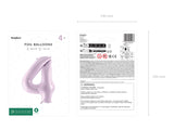 Foil Balloon Number ''4'' - Purple 72cm