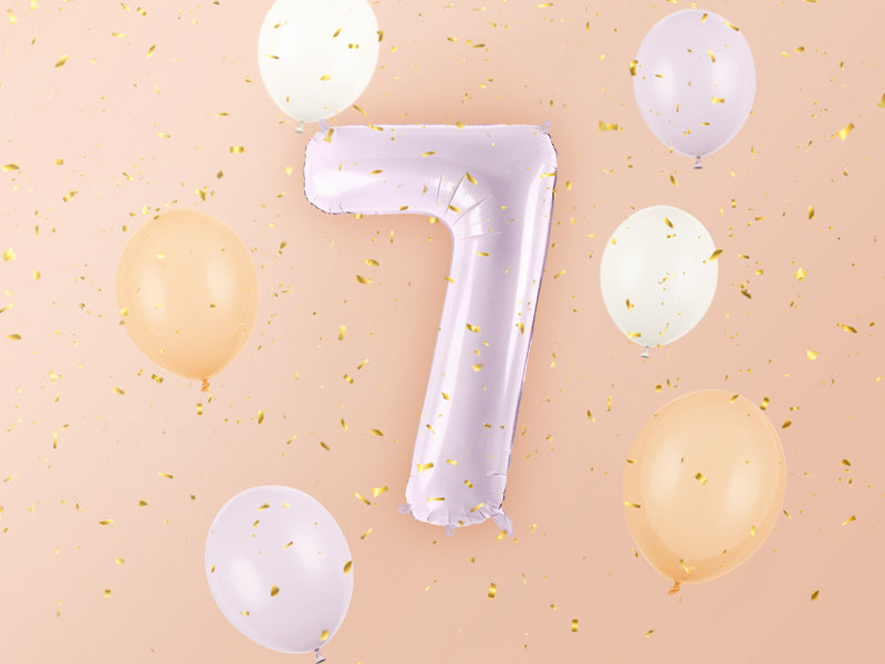 Foil Balloon Number ''7'' - Purple 72cm