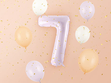 Foil Balloon Number ''7'' - Purple 72cm
