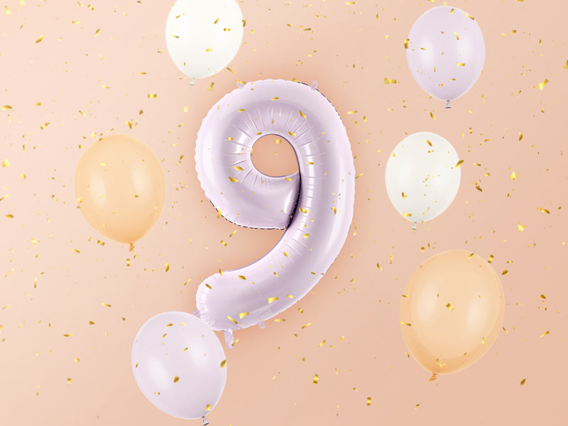 Foil Balloon Number ''9'' - Purple 72cm