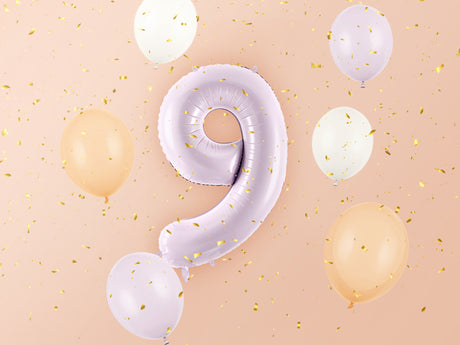 Foil Balloon Number ''9'' - Purple 72cm