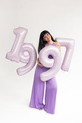 Foil Balloon Number ''9'' - Purple 72cm