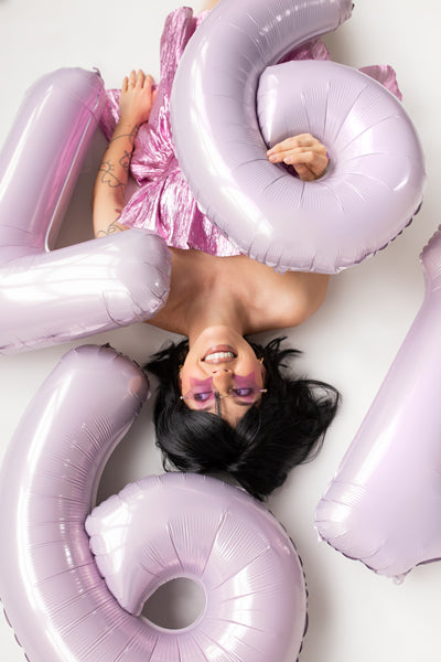 Foil Balloon Number ''9'' - Purple 72cm