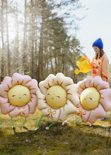 Walking Foil balloon Beige Flower