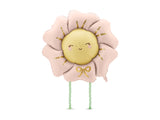 Walking Foil balloon Pink Flower