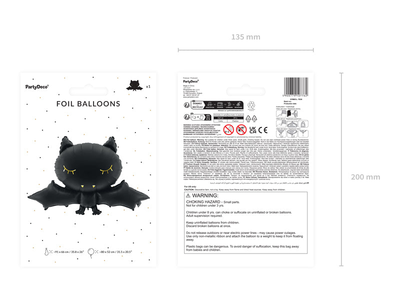 Foil Balloon Bat 30"