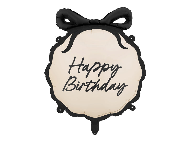 Foil balloon round ''Happy Birthday''