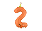 Foil balloon Number ''2'' - Orange 86cm