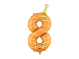Foil balloon Number ''8'' - Orange 86cm