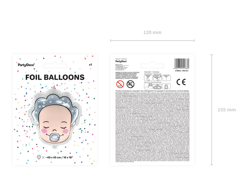 Foil balloon Baby - Boy 18"