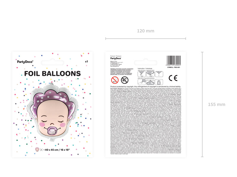 Foil balloon Baby - Girl 18"