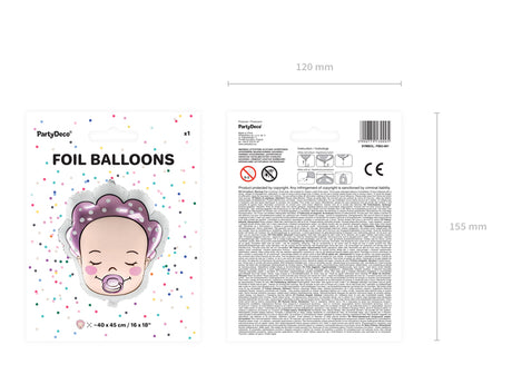 Foil balloon Baby - Girl 18"
