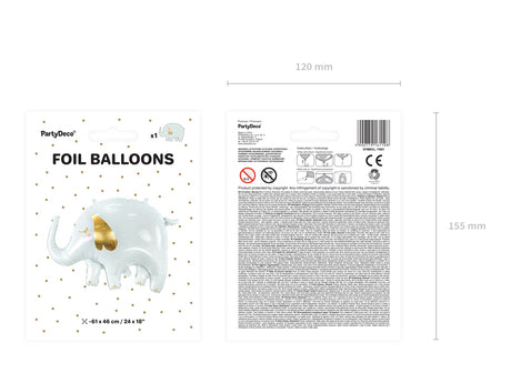 Foil Balloon Elephant 26"