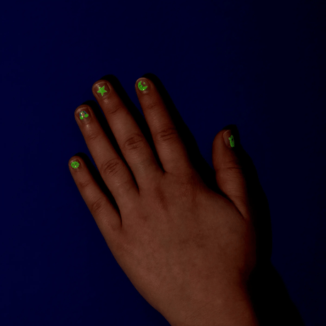 Combo Set Nail Stickers Glow Party & Tattoo Art
