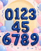 Navy Foil Number Balloon - 86cm