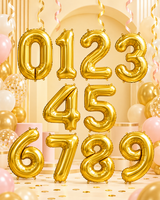 Gold Foil Number Balloon - 86cm