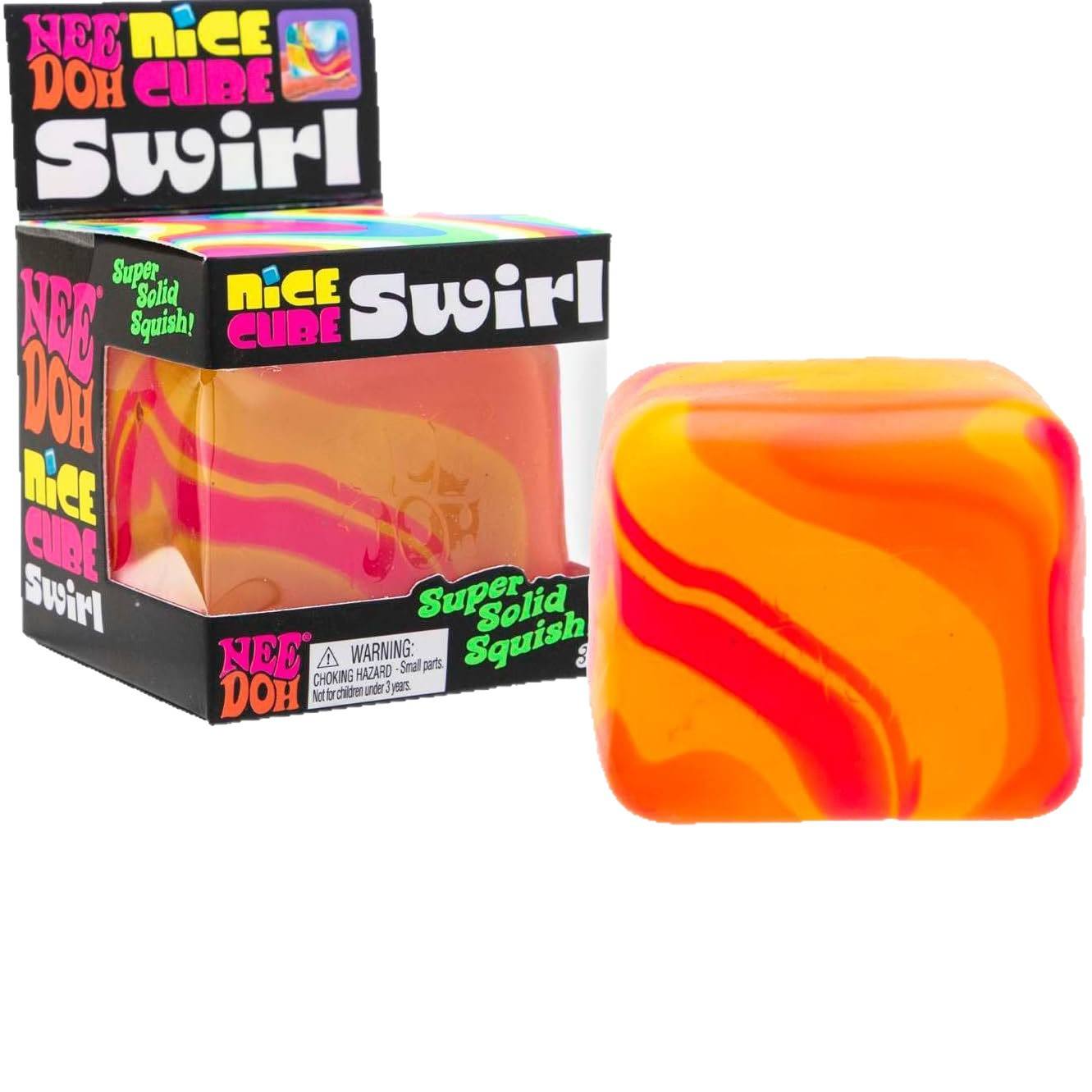 Orange Needoh Nice Cube Swirl