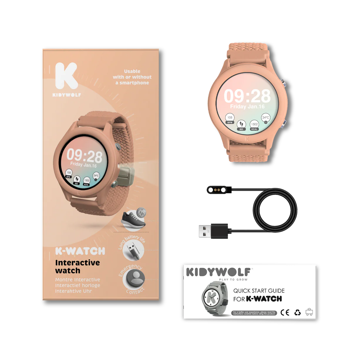K-WATCH Interactive Watch - CORAL