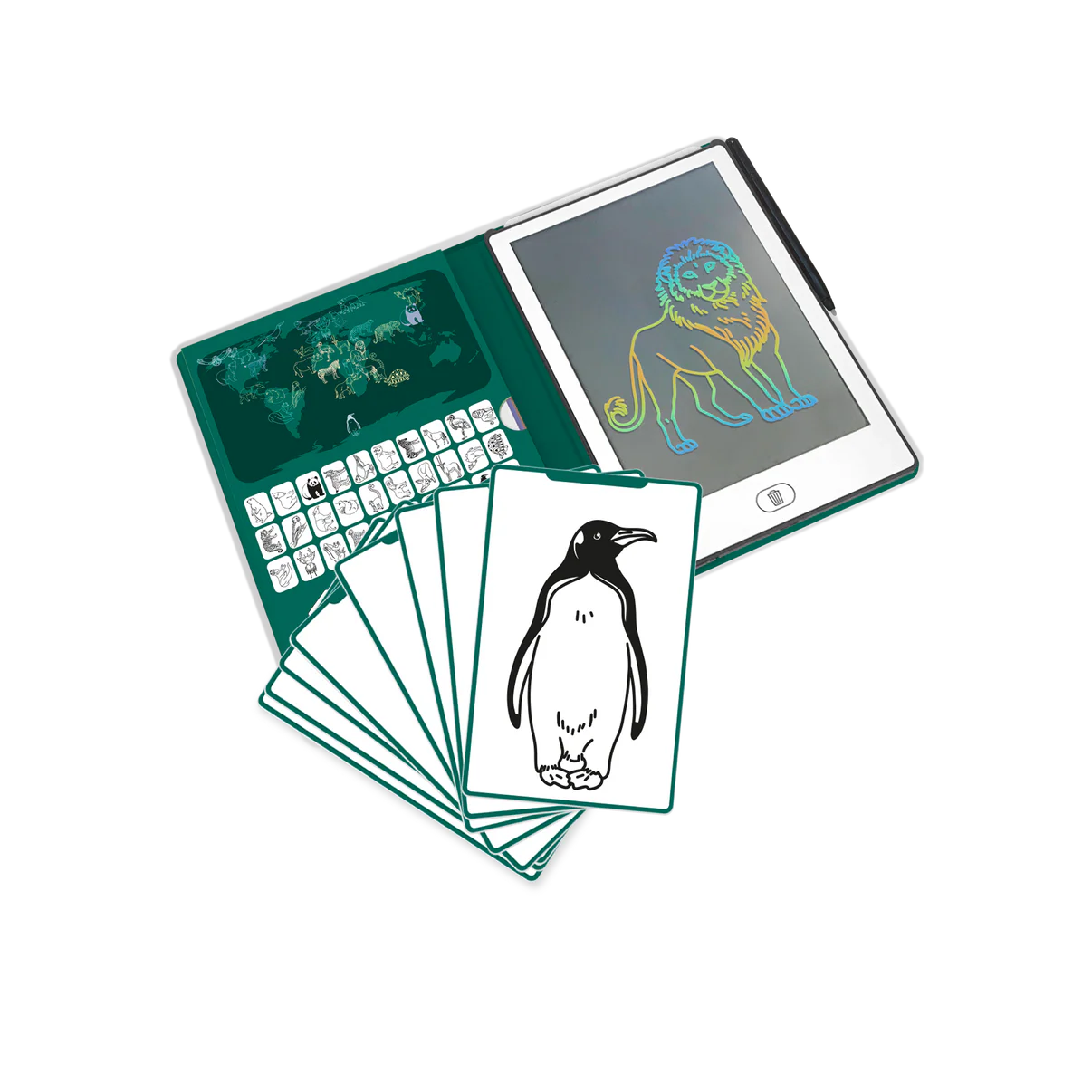 KIDYDRAW-MINI LCD Tracing book - Animals of The World