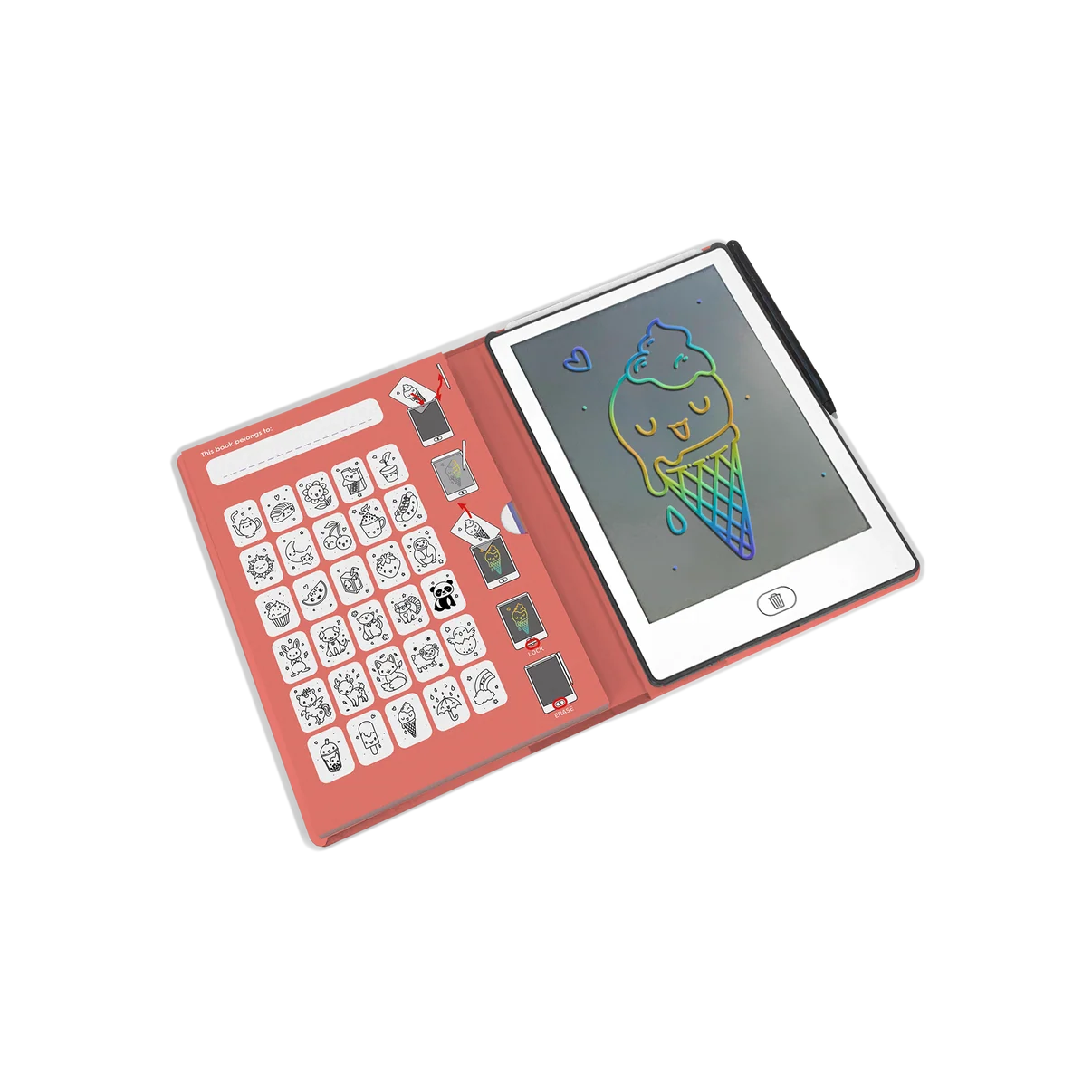 Kidydraw-Mini Lcd Tracing Book - KAWAI