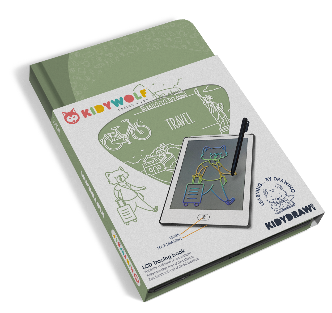 KIDYDRAW-MINI LCD Tracing Book - Travel