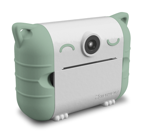 Camera with Thermal Printing Rolls for Kids - Green