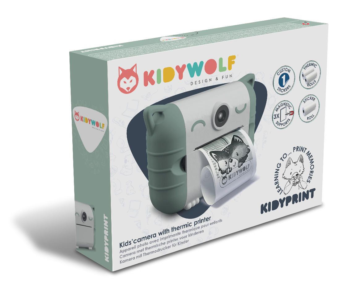 Camera with Thermal Printing Rolls for Kids