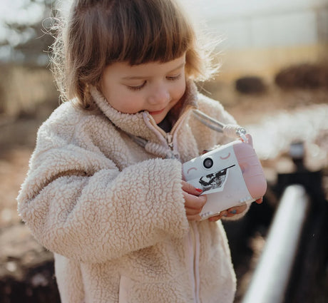 Camera with Thermal Printing Rolls for Kids - Pink