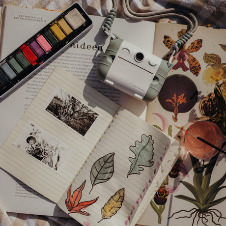 Camera with Thermal Printing Rolls for Kids - Green