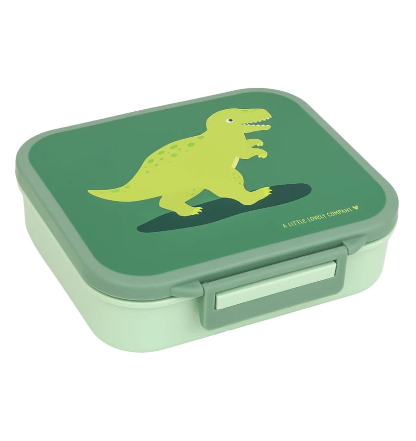 Square Lunch Box (3 compartments) - Dinosaur