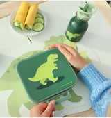 Square Lunch Box (3 compartments) - Dinosaur