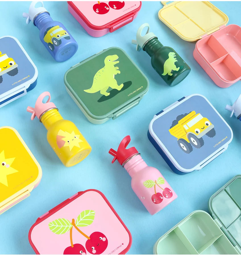 Square Lunch Box (3 compartments) - Dinosaur