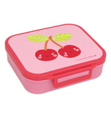 Square Lunch Box (3 compartments) - Happy Cherries