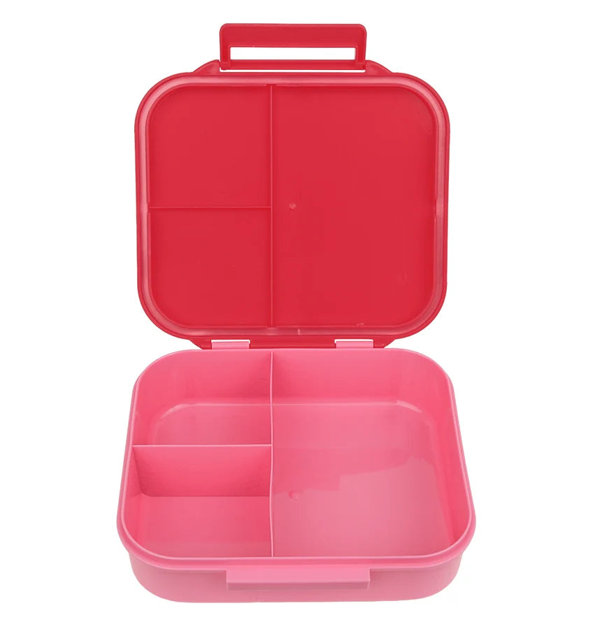 Square Lunch Box (3 compartments) - Happy Cherries
