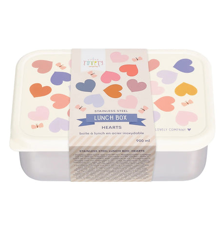 Stainless Steel Lunch Box - Hearts