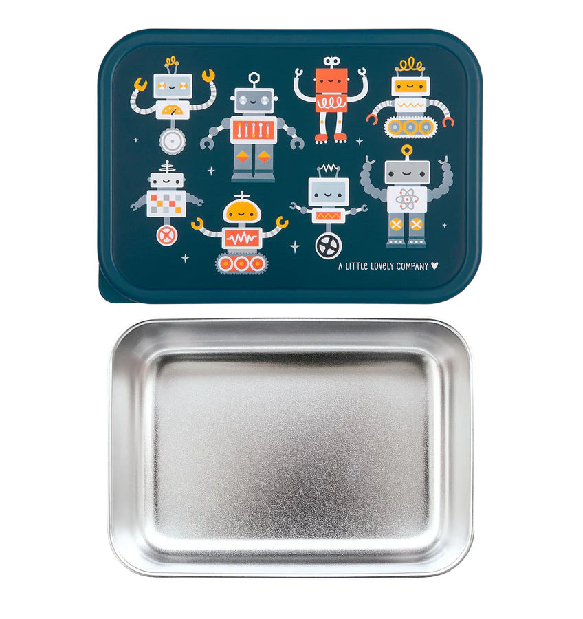 Stainless Steel Lunch Box - Robots
