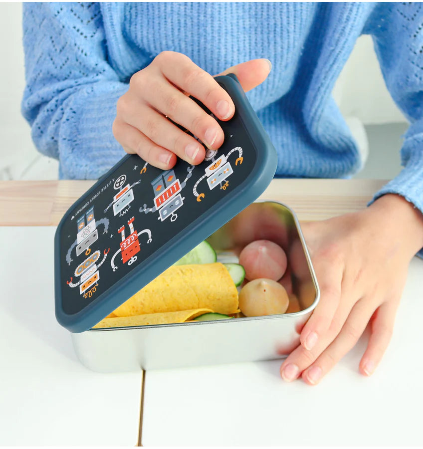 Stainless Steel Lunch Box - Robots