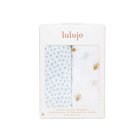 بيز آند دوتس - عبوة قماط من القطن ٢ قطع