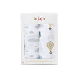 Hot Air Balloon & Clouds - Cotton Swaddle 2 Pack