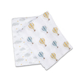 Hot Air Balloon & Clouds - Cotton Swaddle 2 Pack