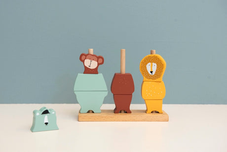 Wooden Animal Puzzle Stacker