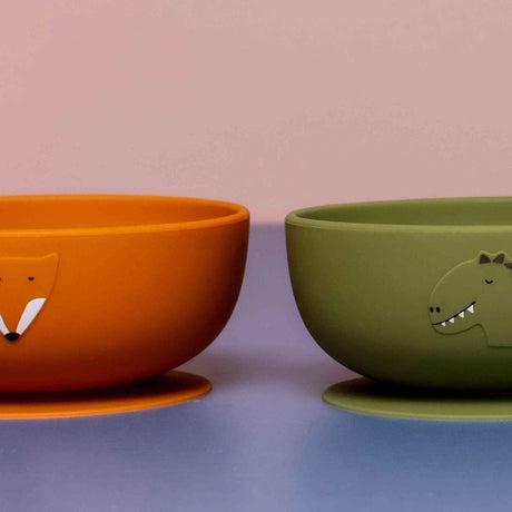 Silicone bowl with suction - Mr. Dinosaur